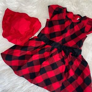 Carter’s Babygirl plaid Christmas Dress